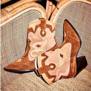 New Free People Golden Girl Western Boot EU 40 US 10